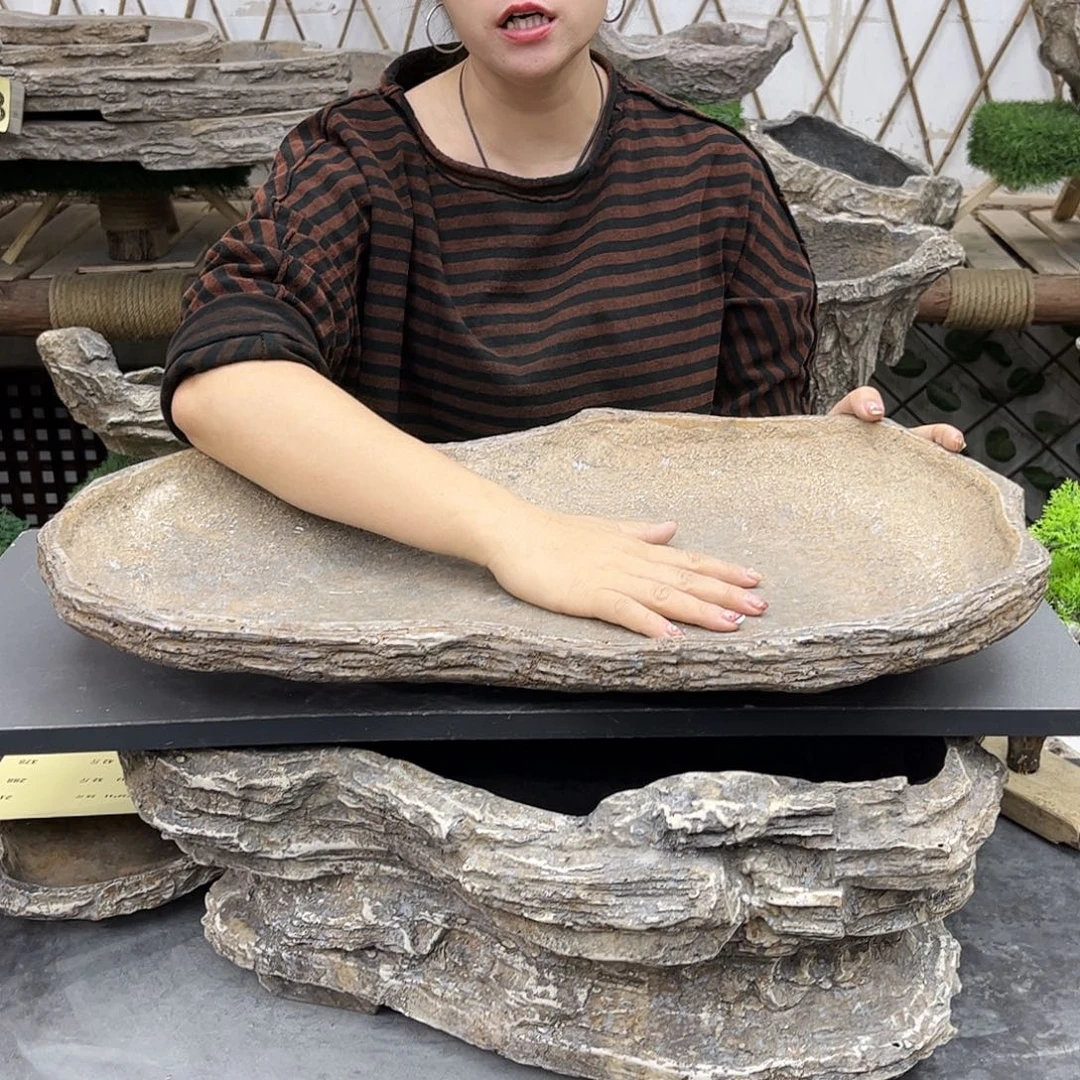 盆景盆异形花盆鱼缸w60