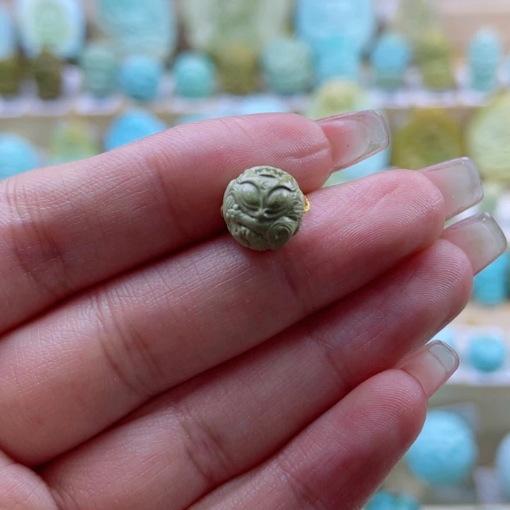 绿松石未镶嵌珠宝奇石10mm