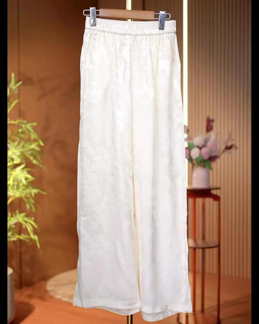 白露伊人-新中式两色休闲长裤0209