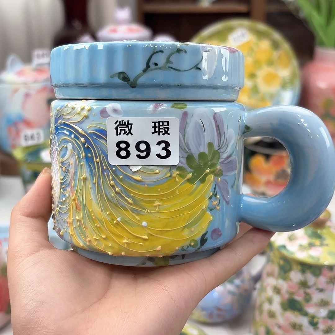 景德镇手绘高温釉下彩陶瓷茶具