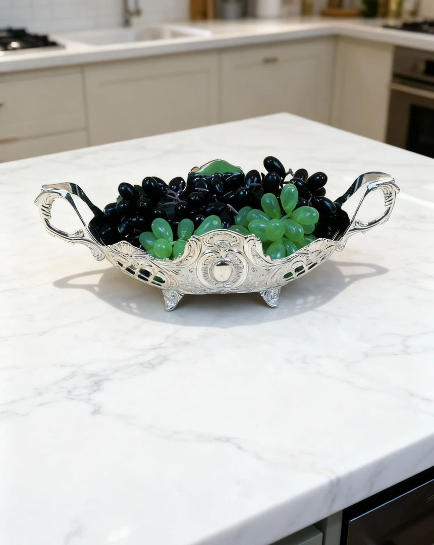 新款中式水果盘糕点盘果酱碗糖果碗干过碗民族风家用客厅摆盘