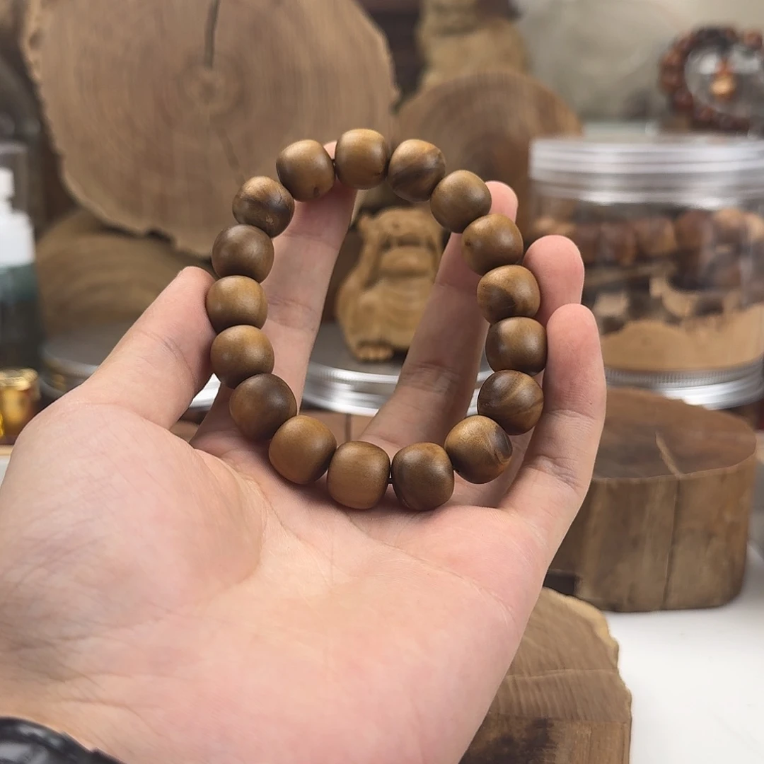 檀香木手串/手链12-13单圈瑕疵
