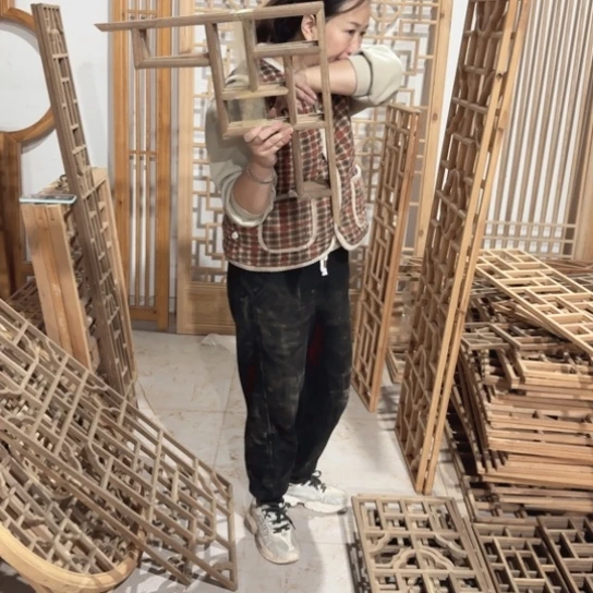 独***江香榧木一套角花包邮