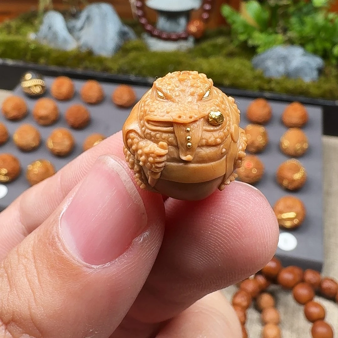 猴头核桃吊坠金蟾大王