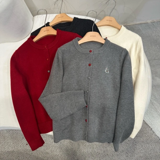 【墨涵精选2】百搭显瘦时尚气质休闲针织衫9310