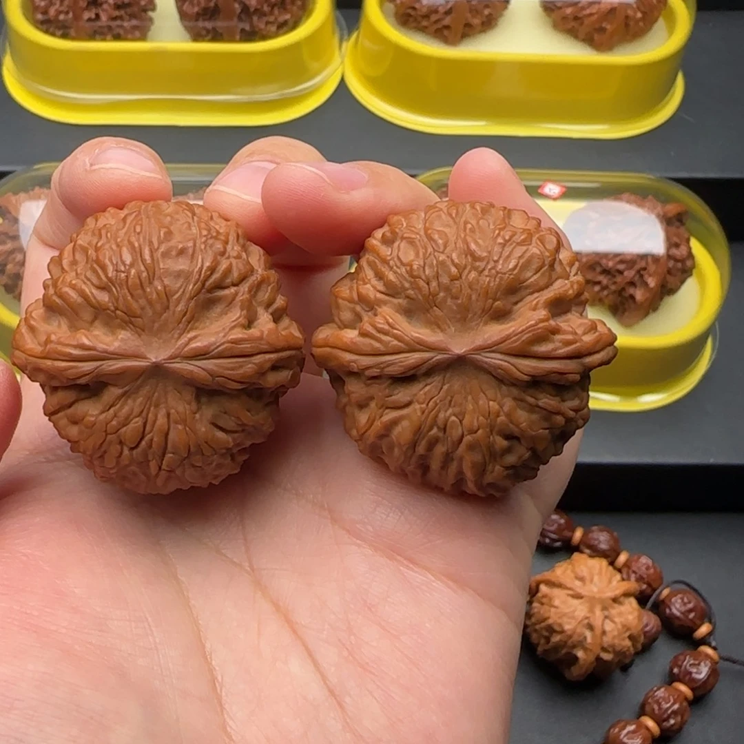 文玩核桃把件龙眼全40