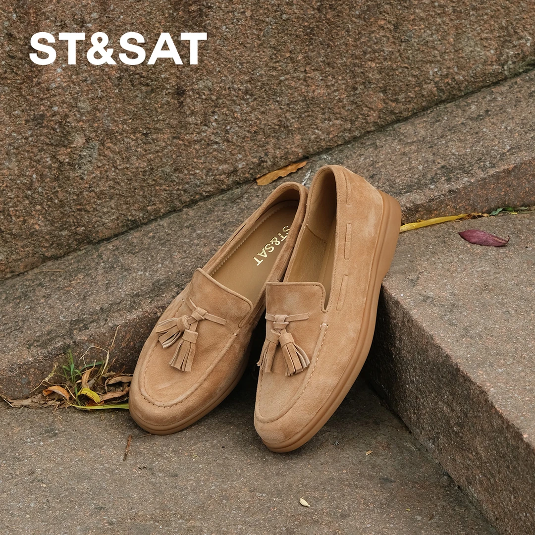 【伦敦金韵】星期六秋季职场流光智性风通勤女款乐福鞋休闲百搭1B08