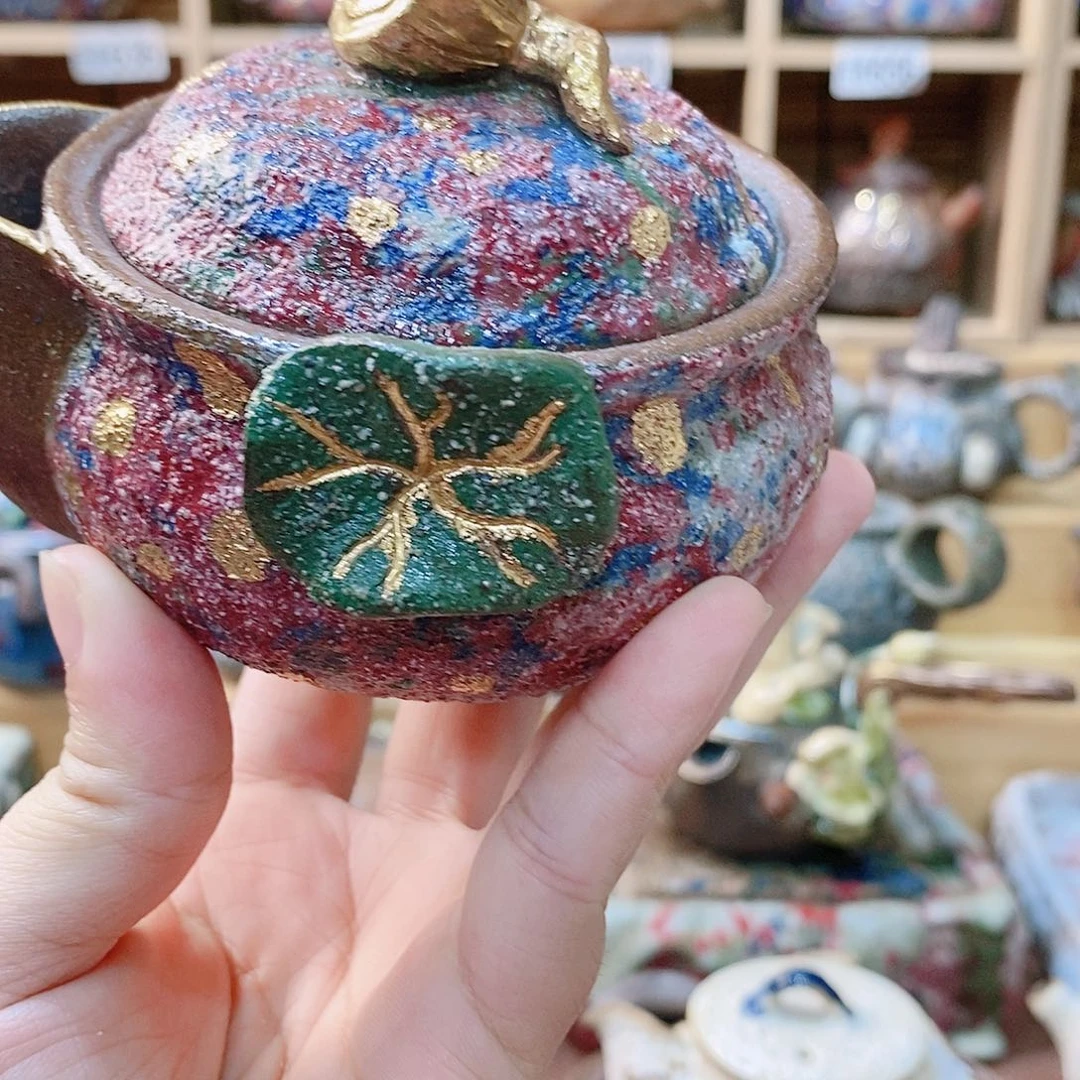 T***子粗陶志野柴烧茶器