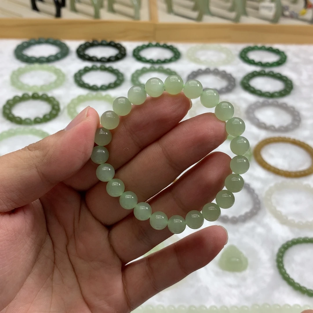 未镶嵌手链和田玉（冰晴水8）