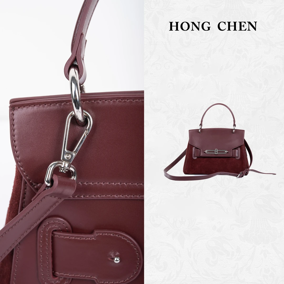 【虹辰·时尚铂金包】高端优雅百搭奢华高级质感牛皮铂金包包-HC1893