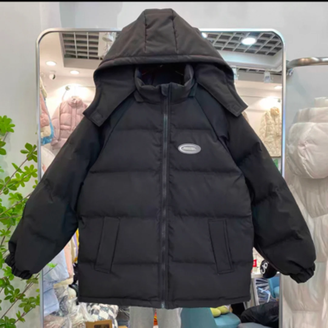 006冬季新款中长款棉衣连帽加厚休闲保暖