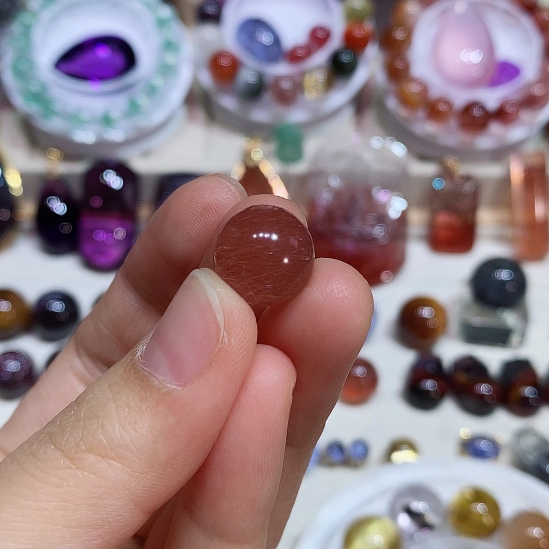 水晶兔毛单珠未镶嵌妮*