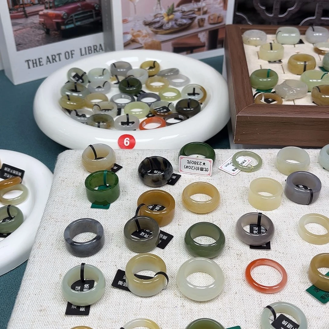 和田玉（糖玉）未镶嵌戒指12