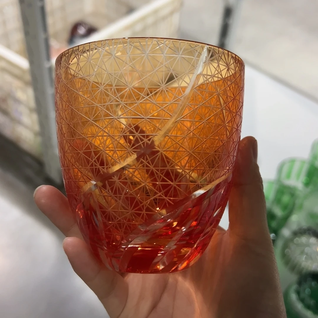 平底款水晶玻璃微瑕一个