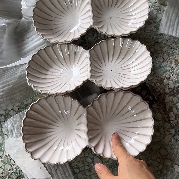 瓷片默认瑕疵商品贝壳2格3