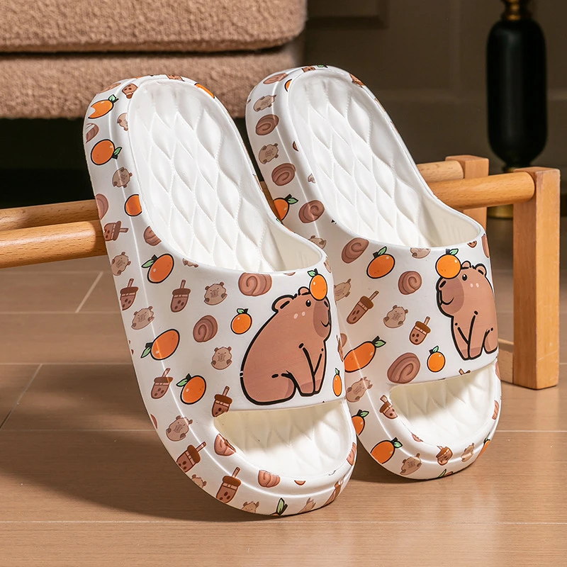 凉拖鞋女夏季踩屎感卡通可爱静音室内居家浴室洗澡防滑防臭男拖鞋