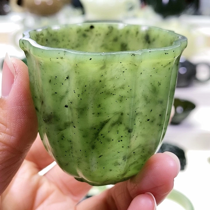 未镶嵌和田玉挂件茶杯65ml