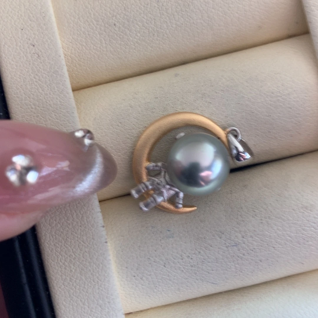 海水珍珠颈饰银S925镶嵌