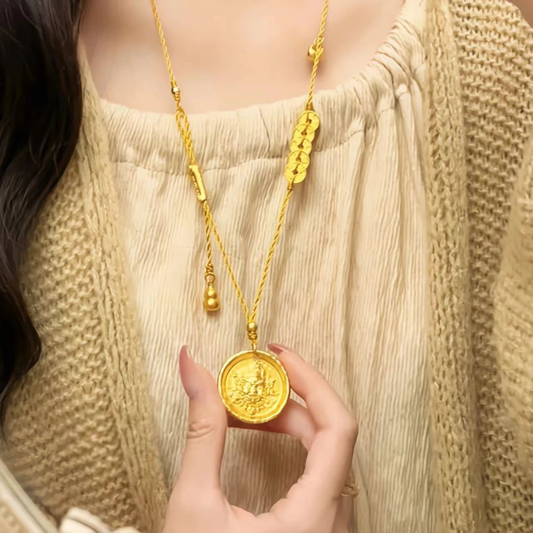 铜合金项链 【姐姐的店】290如意黄财神