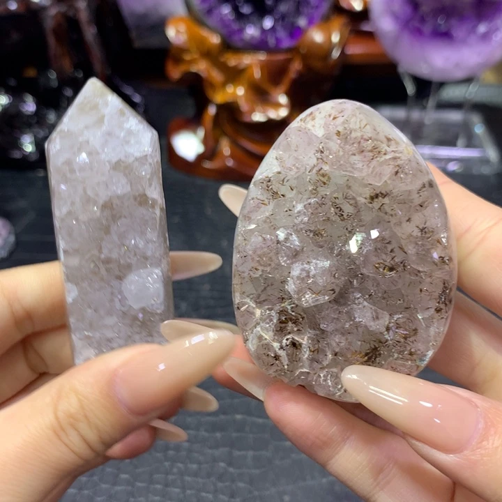 恢***恢未镶嵌紫晶珠宝半成品福利不退