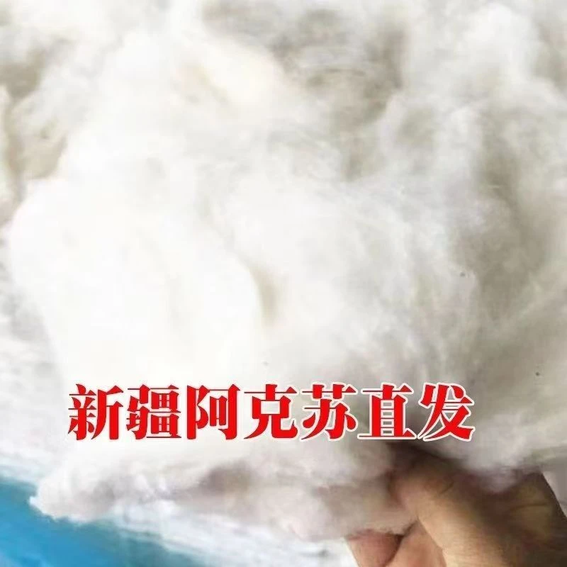 新疆一级长绒棉花棉絮皮棉去籽未弹散装棉花婚被学生被棉被褥子