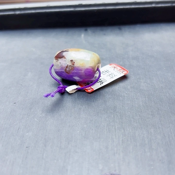 苏纪石（舒俱来）未镶嵌冰体罕见紫绿桶珠