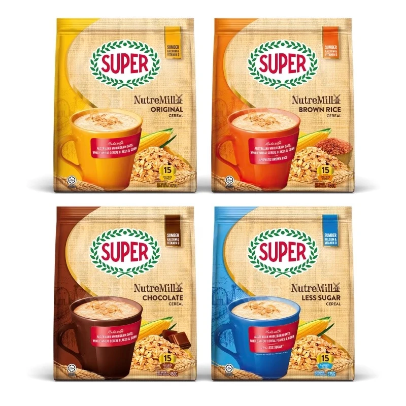 马来西亚进口Super原味糙米巧克力燕麦片三合一晚上必备充饥食品
