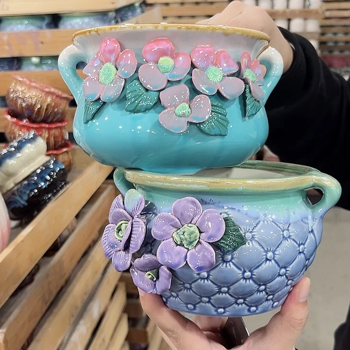 陶瓷陶瓷多肉植物花盆