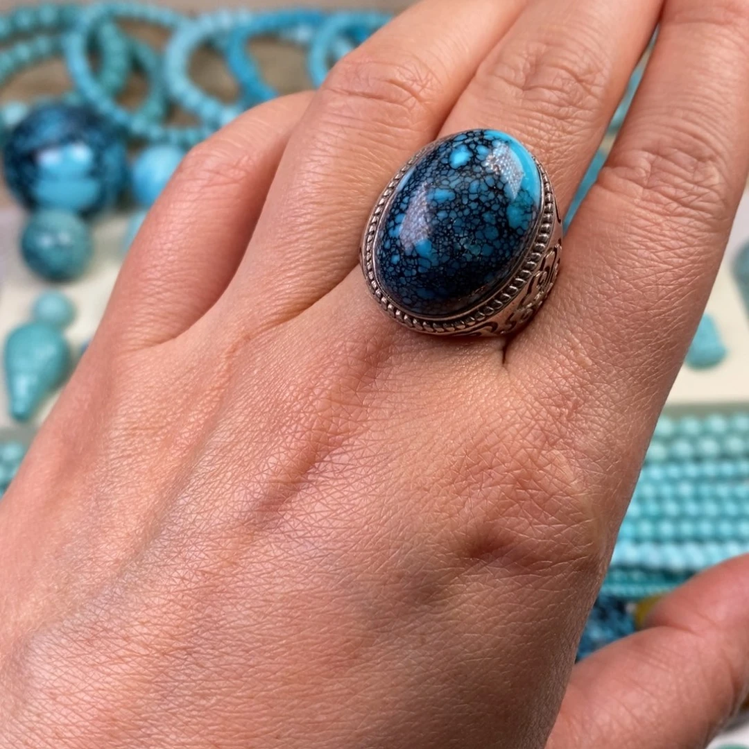 绿松石乌兰花戒指未镶嵌