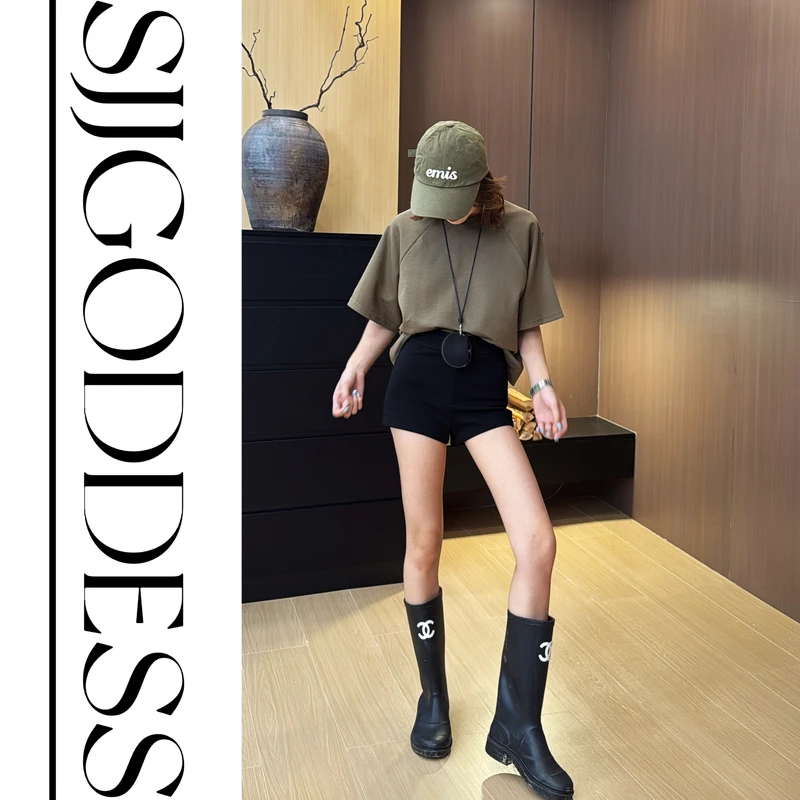 【娇娇私服定制】新款短袖宽松型落肩袖T恤（衣长52）71903#