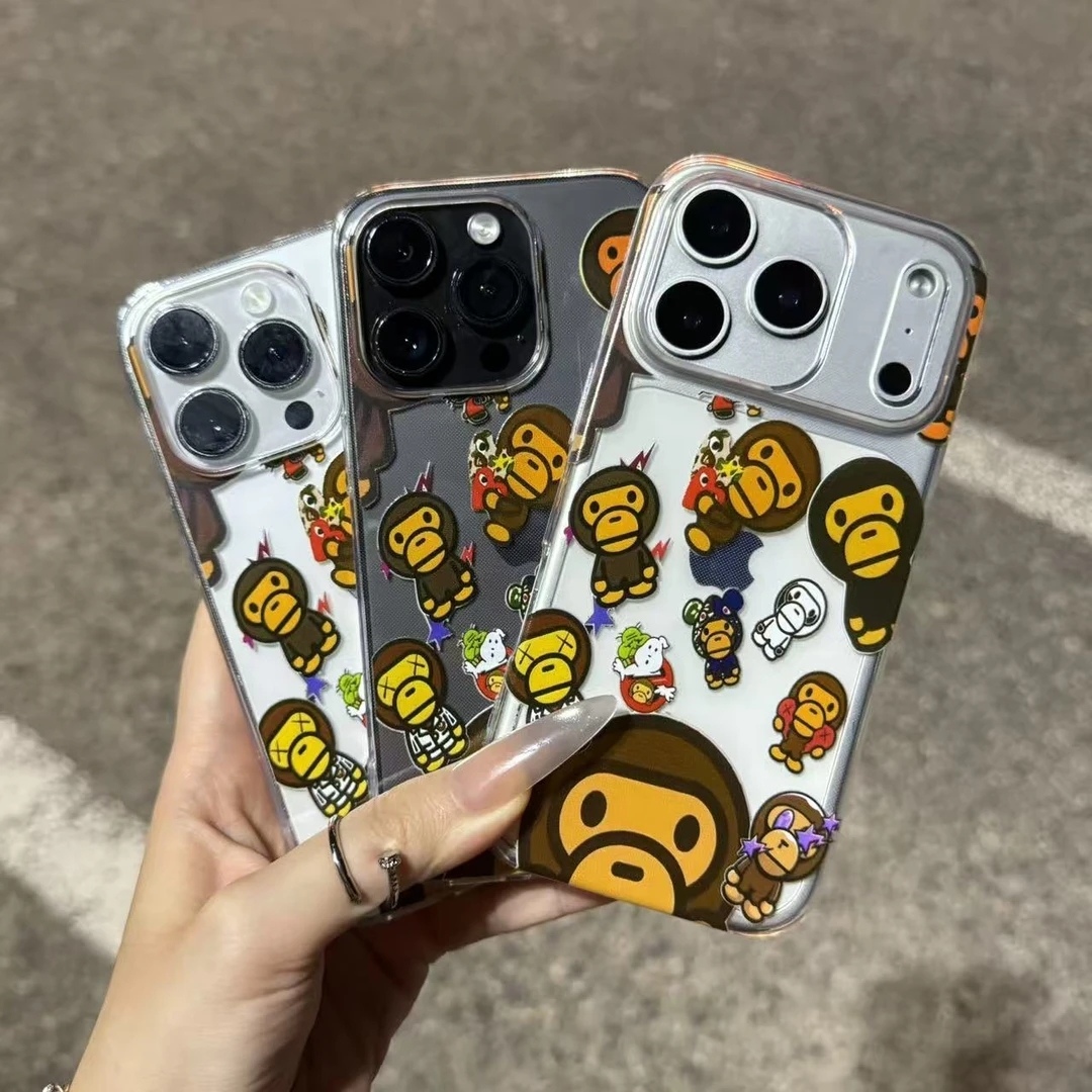 涂鸦卫衣猴子适用苹果17小米oppovivo手机壳华为iPhone16国产精孔