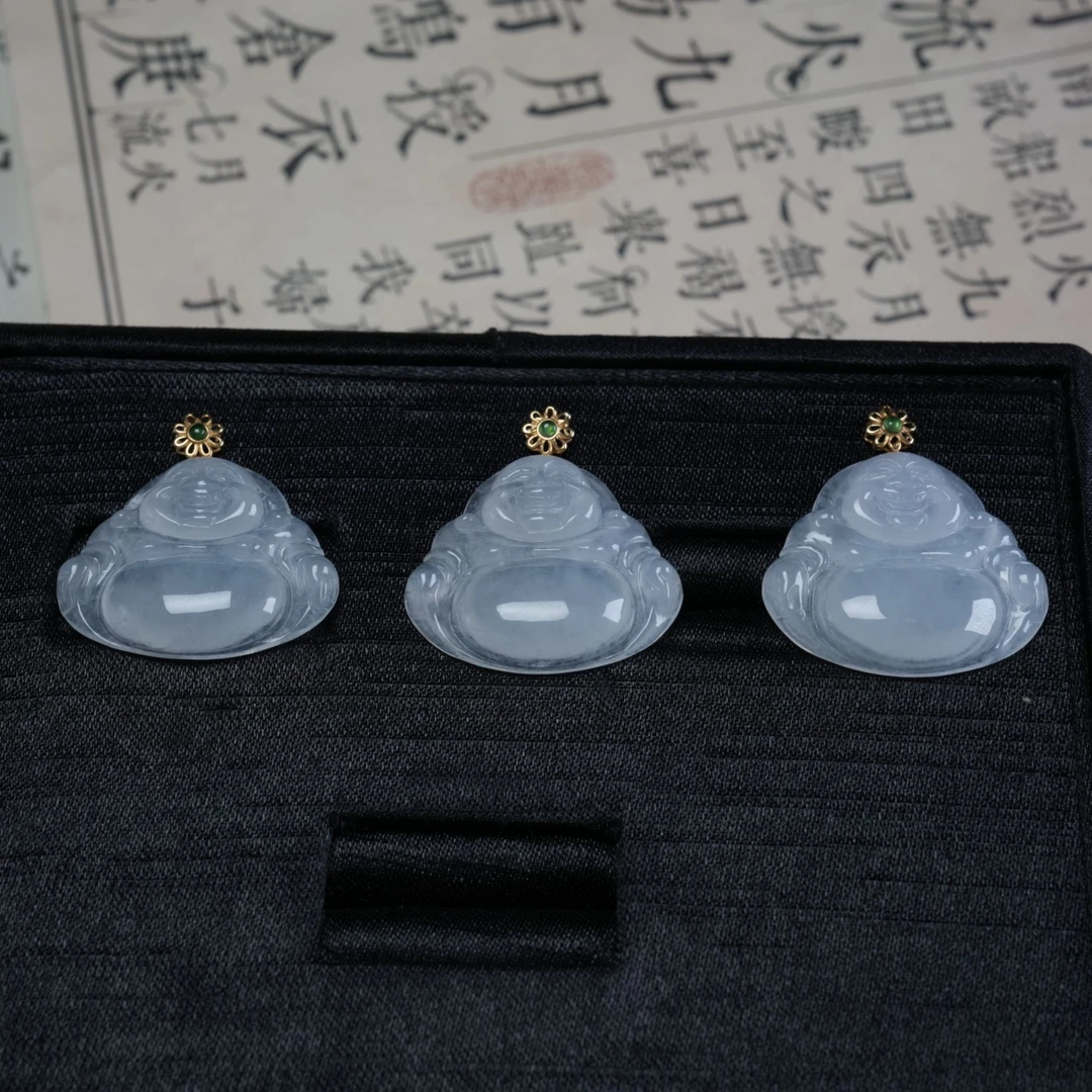 思懿珠宝 18K翡翠佛公-004598-多样性发一