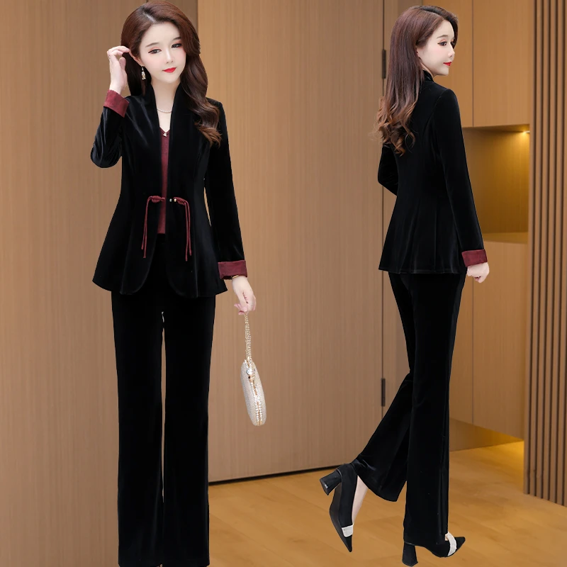 网红款西装职业套装女春2025年新款流行轻奢高级洋气小西服三件套