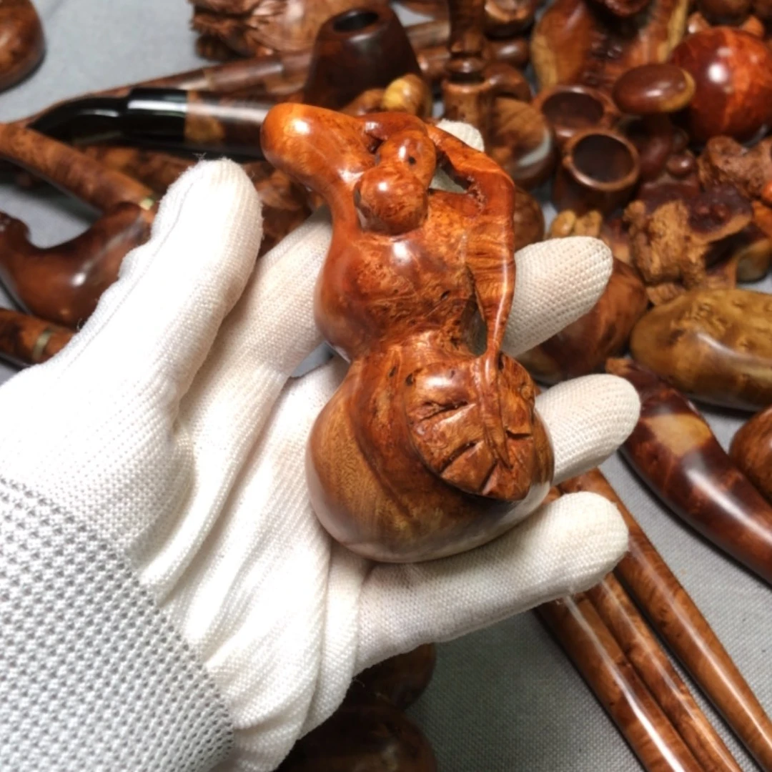 【闪购商品】木易*麻梨疙瘩火琉璃手把件