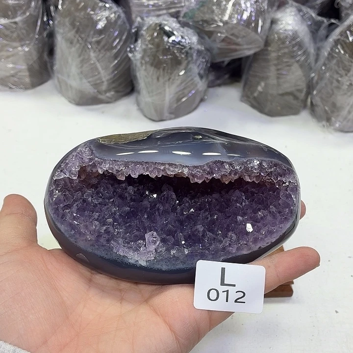 水晶未镶嵌摆件天然紫水晶