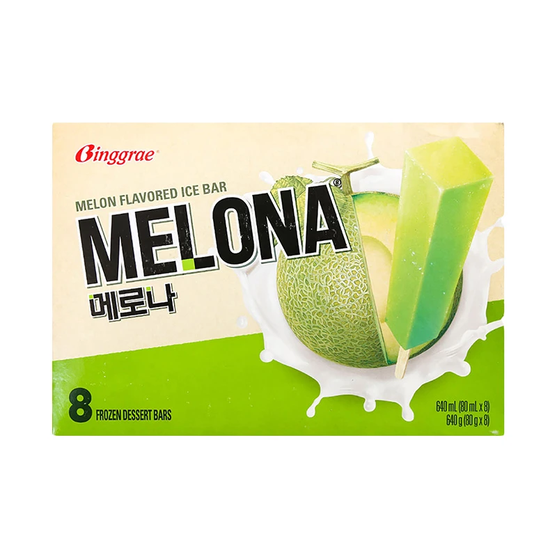 宾格瑞哈密瓜味雪糕8支装 640g