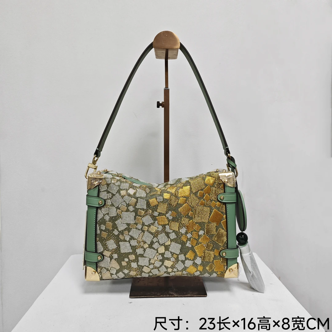 民族风苏绣唐锦缂丝工艺手提单肩斜跨软箱子