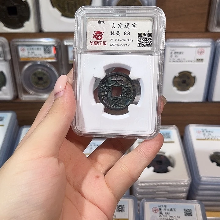 铜洛神 祈福坑大定通宝