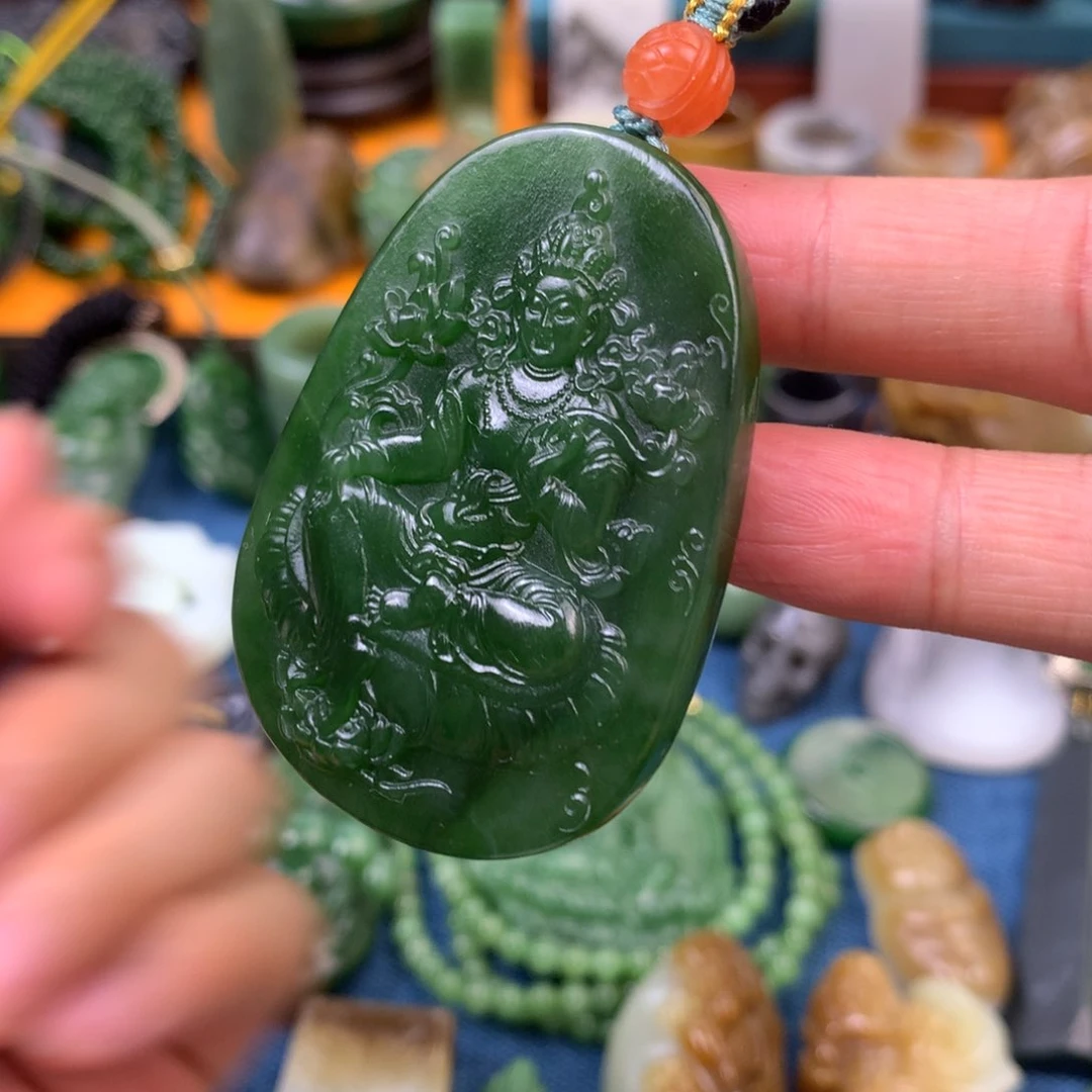 和田玉未镶嵌颈饰