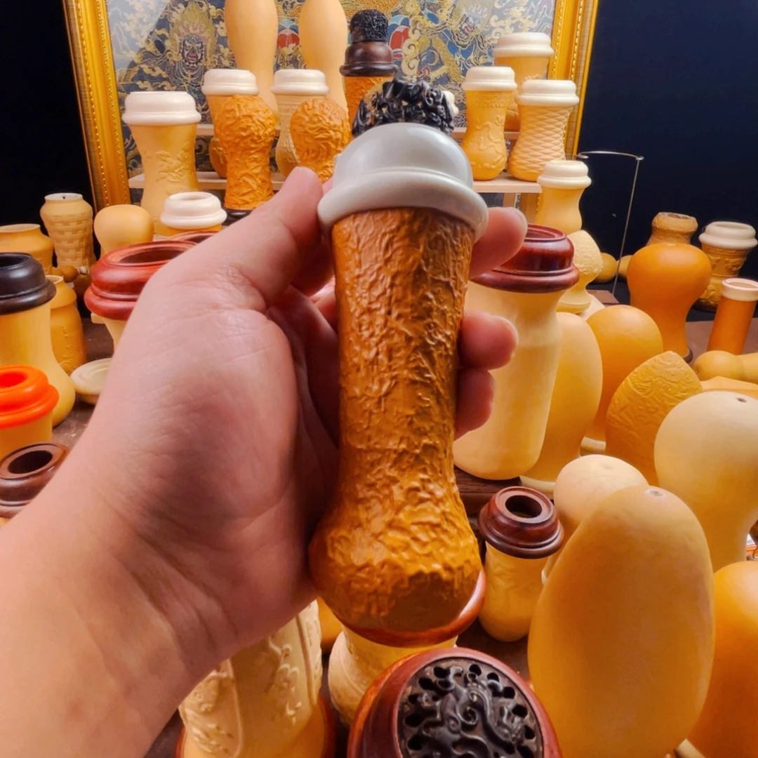 《***》竹蛉葫芦，鹿角口盖，冰糖紫蒙心