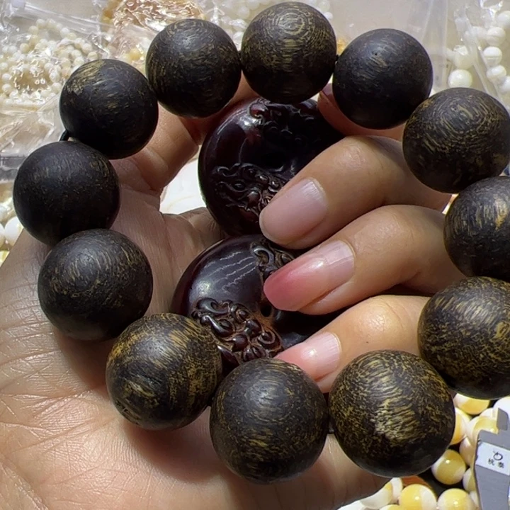 核桃手串/手链射扣子