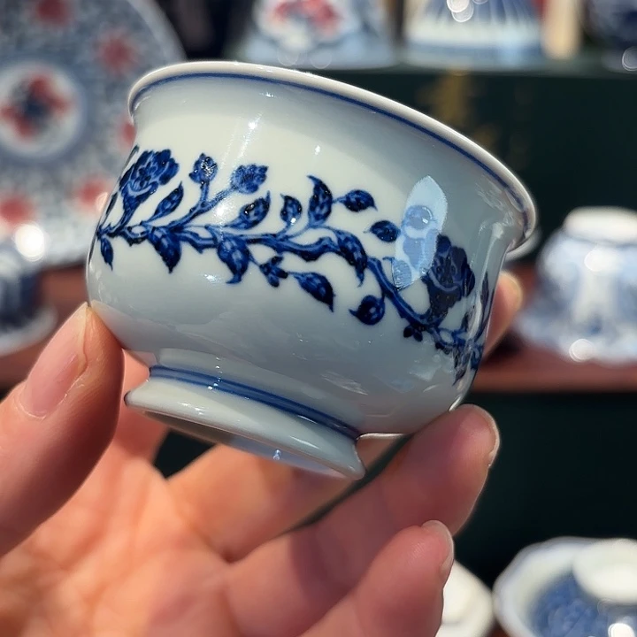 素心幽茗山茶花杯