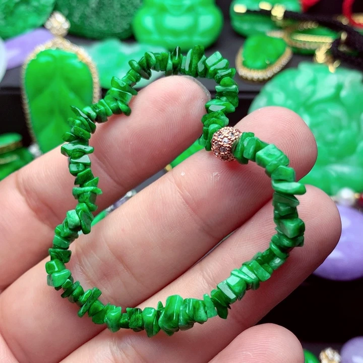 翡翠未镶嵌手链手串