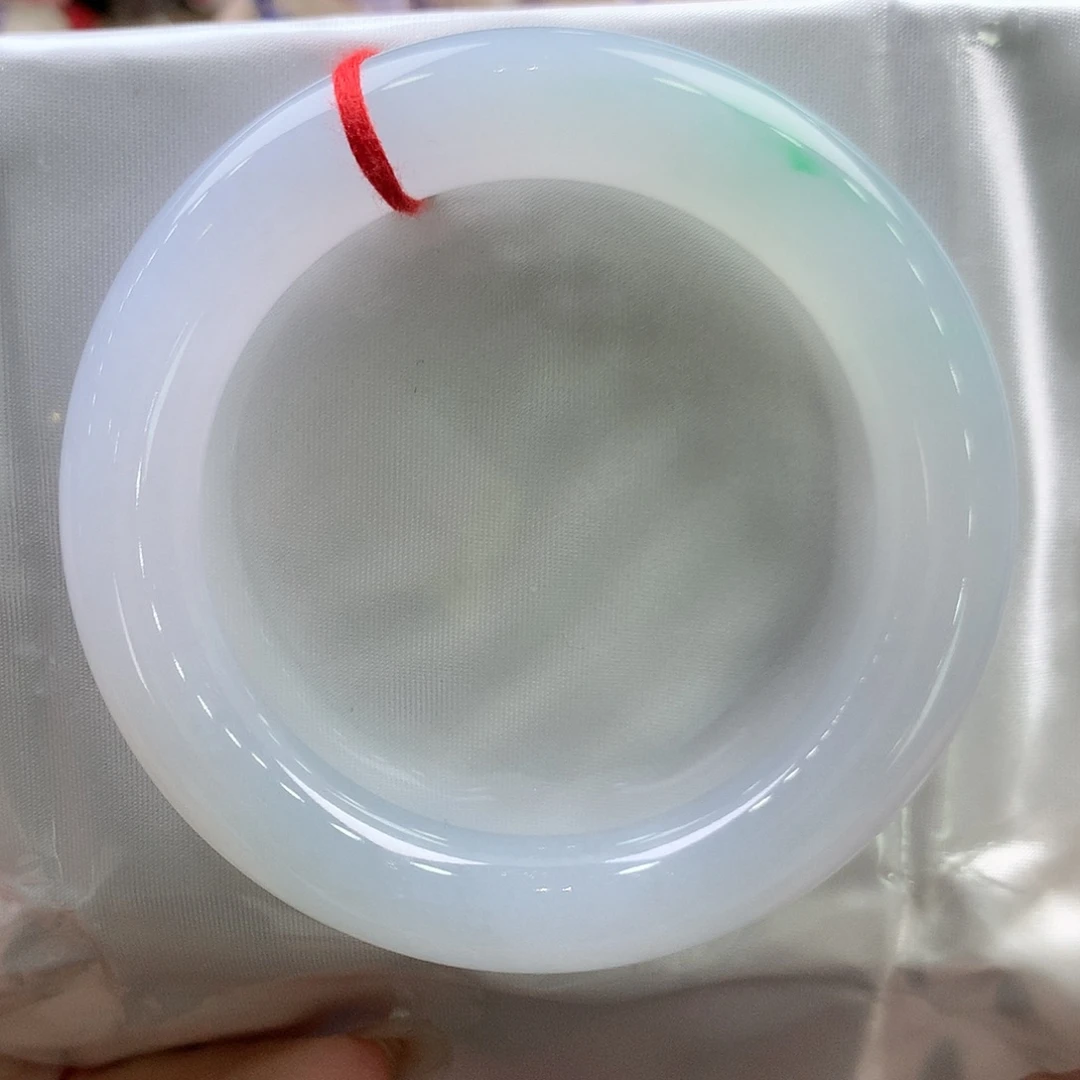 翡翠未镶嵌手镯56圆条