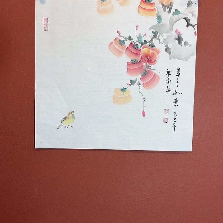 国画听兰老师花鸟