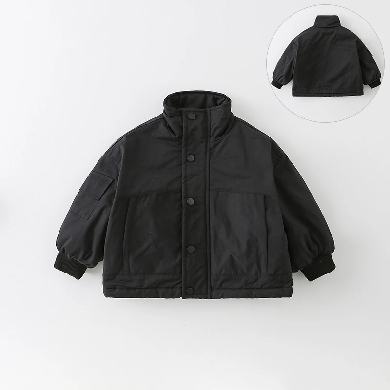 【千寻】儿童外套冬季新款中小童男童韩版洋气工装加厚外套AW726