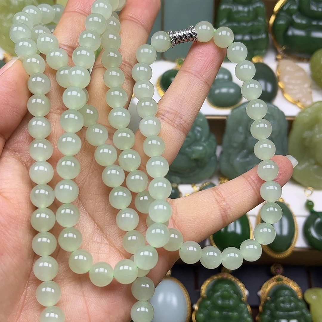 和田玉未镶嵌项链卡8