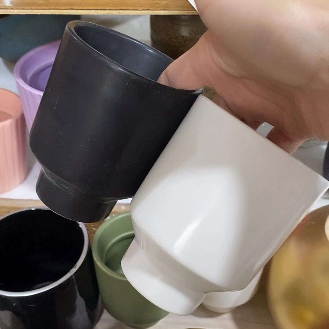 杯子陶陶盆有孔 瑕疵介意勿