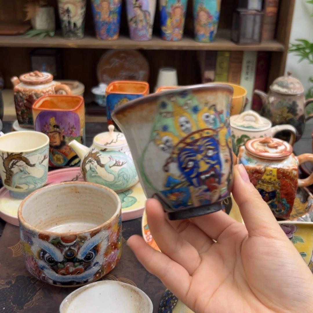 扎基拉姆景德镇手工手绘制作茶具