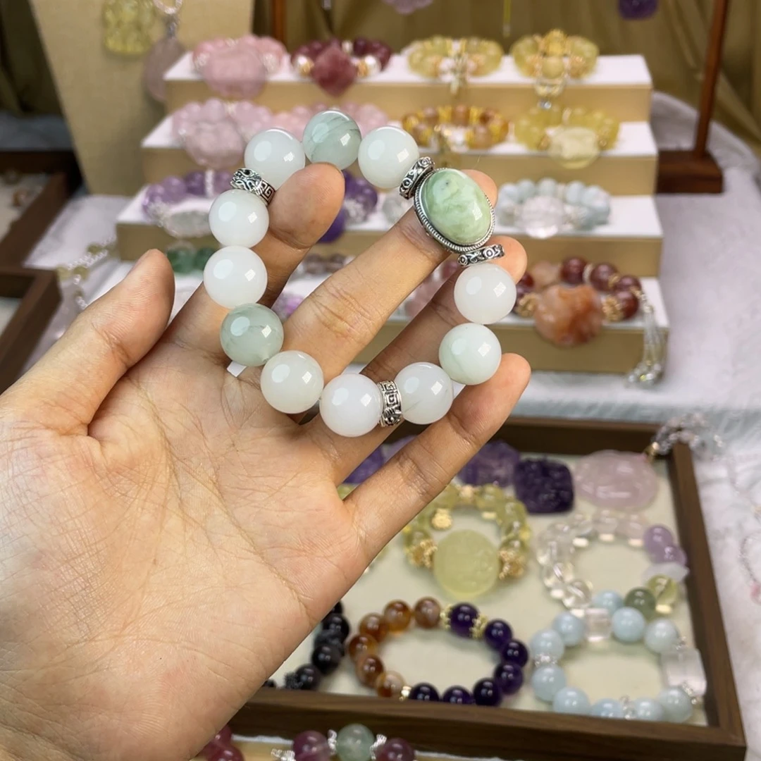 烟晶手链未镶嵌设计手串
